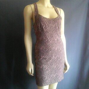 Free People NWT Blush Combo Puckered Stretch Racerback Sheath Dress M